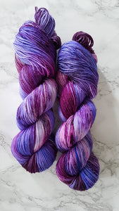 "Perfection of Lilacs" Merino Socks High Twist