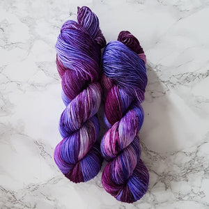 "Perfection of Lilacs" Merino Socks High Twist