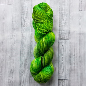"Greens of Spring" Merino Socks High Twist